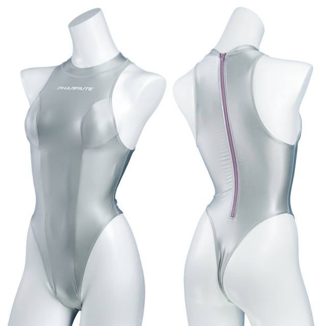 〈新素材SGS/FIT〉ハイネックレーシングスイムウェアTバック‐NEO‐